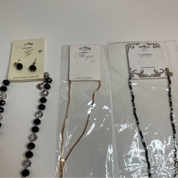 Long Necklaces with Beads and Tassels Costume Jewelry Set of 5 NEW with tags - Picture 3 of 5